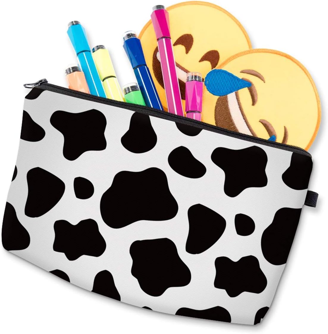 LOOMILOO Pequeña bolsa de maquillaje con estampado de margaritas, bolsa de cosméticos para bolso de mujer, bolsa organizadora para regalo, Color