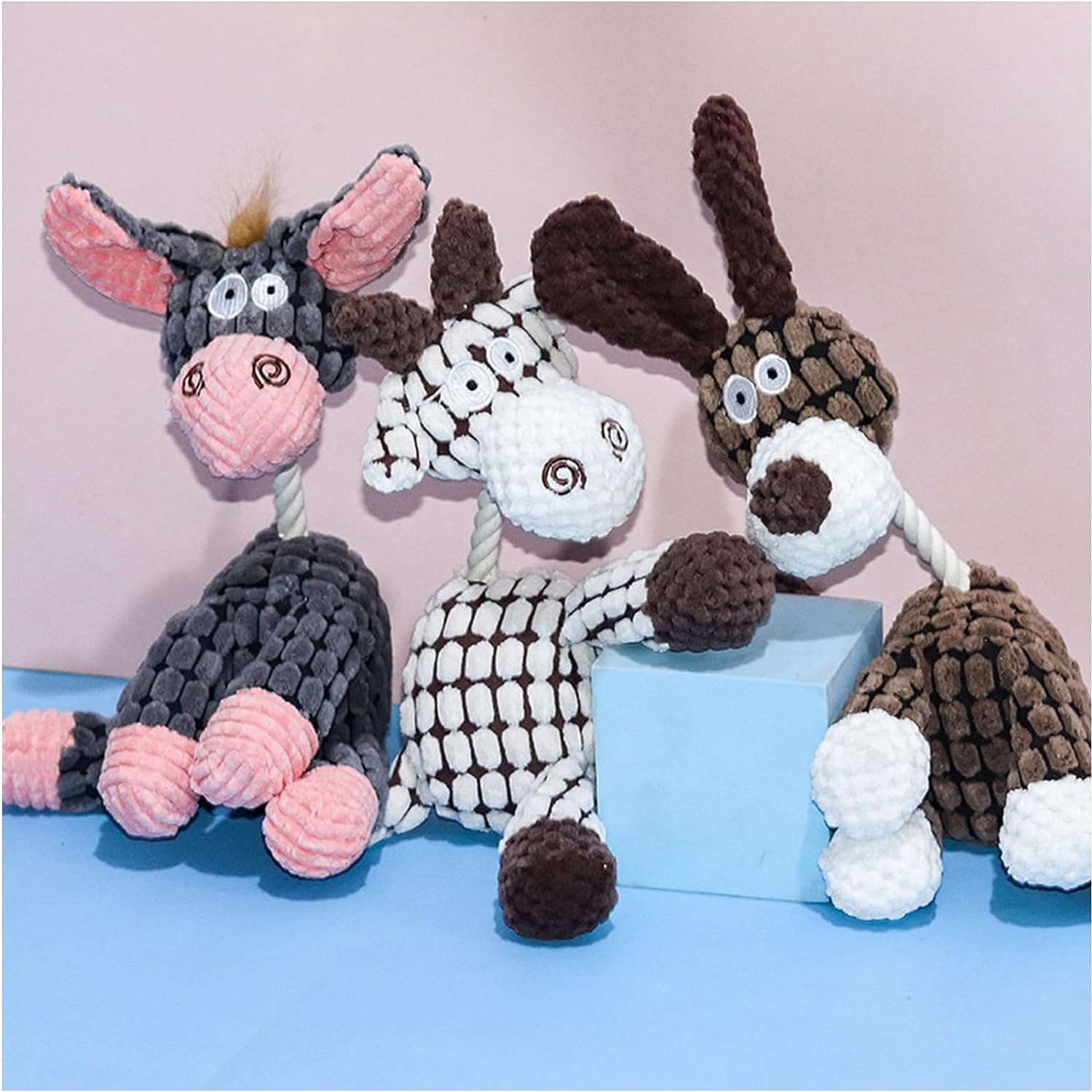 QKKO Robustplush – Juguete chirriante inmortal para masticadores agresivos, juguete chirriante de peluche para dentición de cachorros, juguetes