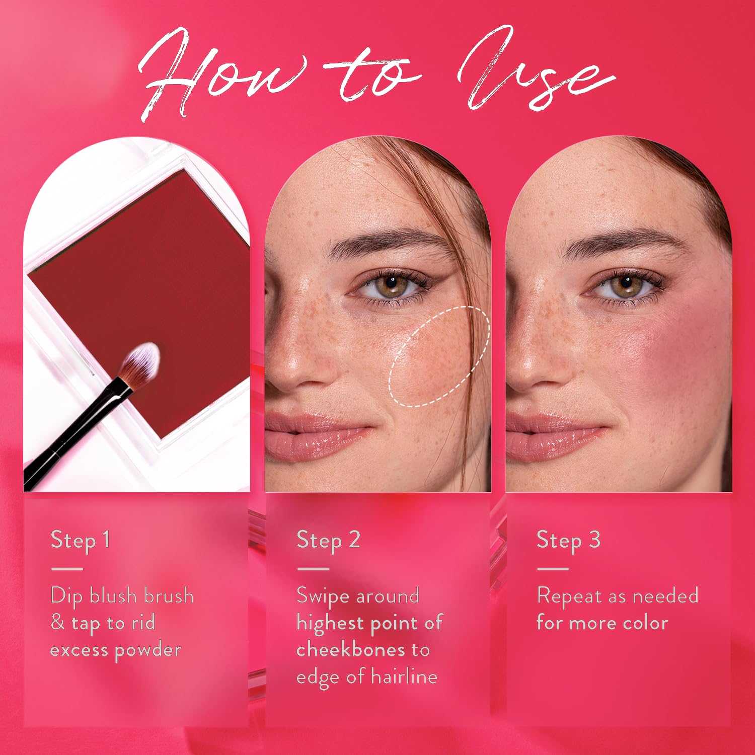 Poppi Cosmetics Rubor mate sedoso, lujoso rubor en polvo para mejillas, aspecto natural, paleta de rubor en polvo, complementa todos los tonos de