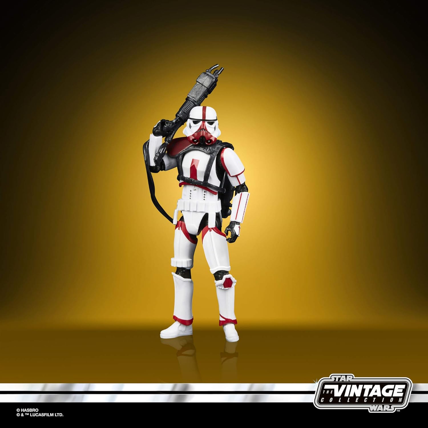 Star Wars Hasbro The Vintage Collection Incinerator Trooper, figura de acción The Mandalorian de 3.7 in de alto, juguete para niños a partir de 4