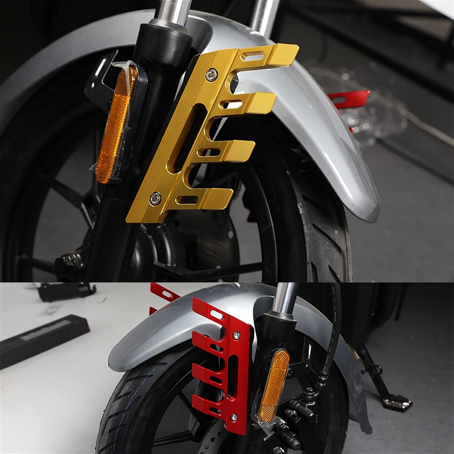 Accesorios para motocicleta, protección contra caídas, guardabarros delantero, protección lateral, deslizadores de aluminio CNC para Kawasaki para