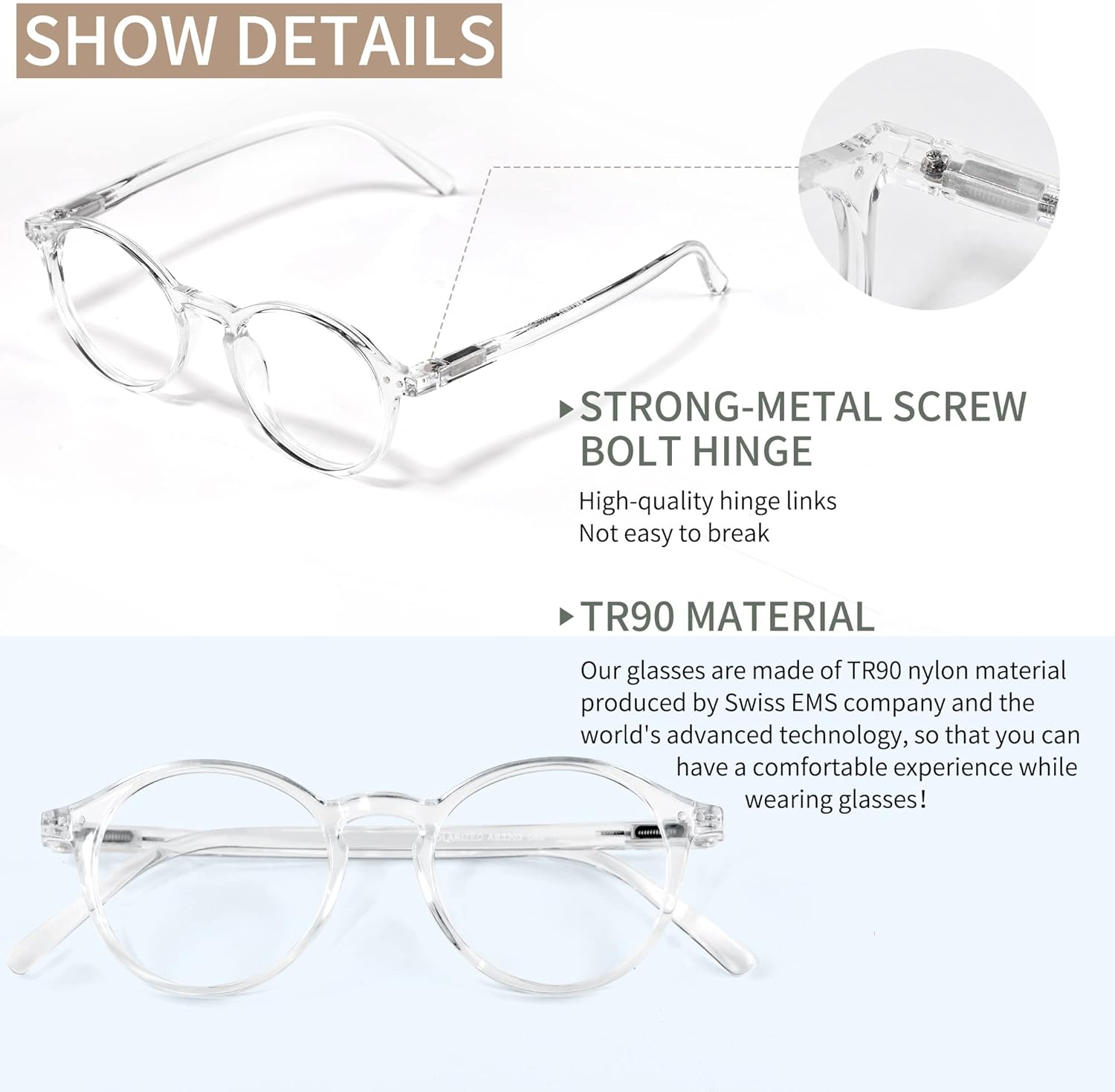 AVDLAB Gafas de bloqueo de luz azul para mujeres y hombres, para computadorajuegosTVteléfonos para ayudarte a dormir mejor AB3303