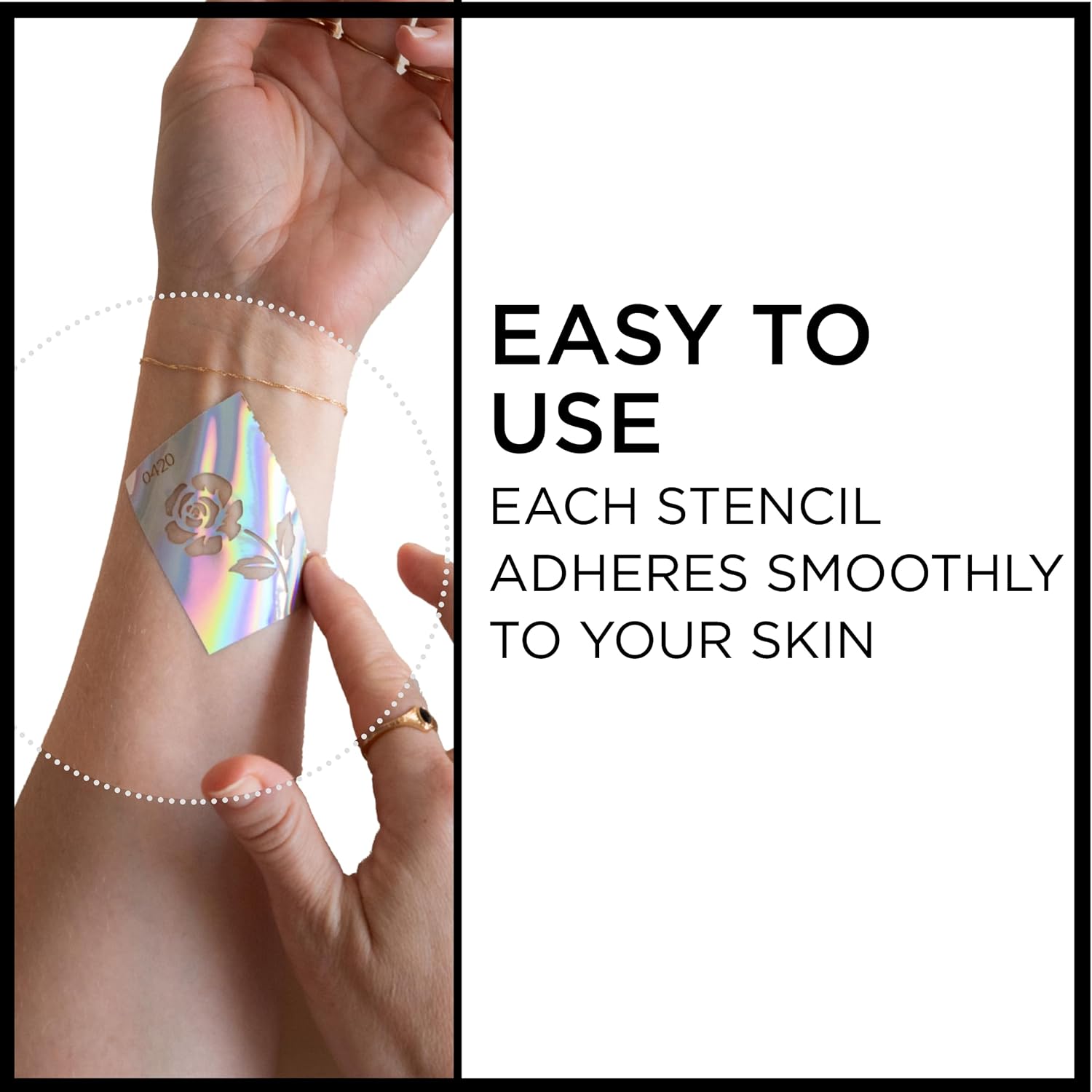BodyMark Set de regalo marcadores temporales de tatuaje para piel, puntas finas y flexibles de pincel, paquete de 5 unidades contiene cuatro