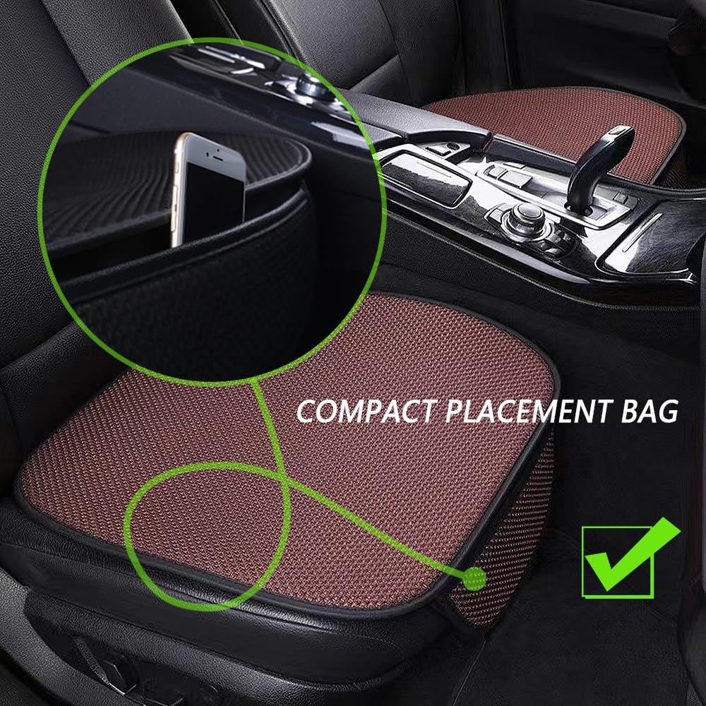 2 fundas para asiento de automóvil ventiladas de verano, cojín transpirable para asiento de automóvil, protector de asiento de automóvil