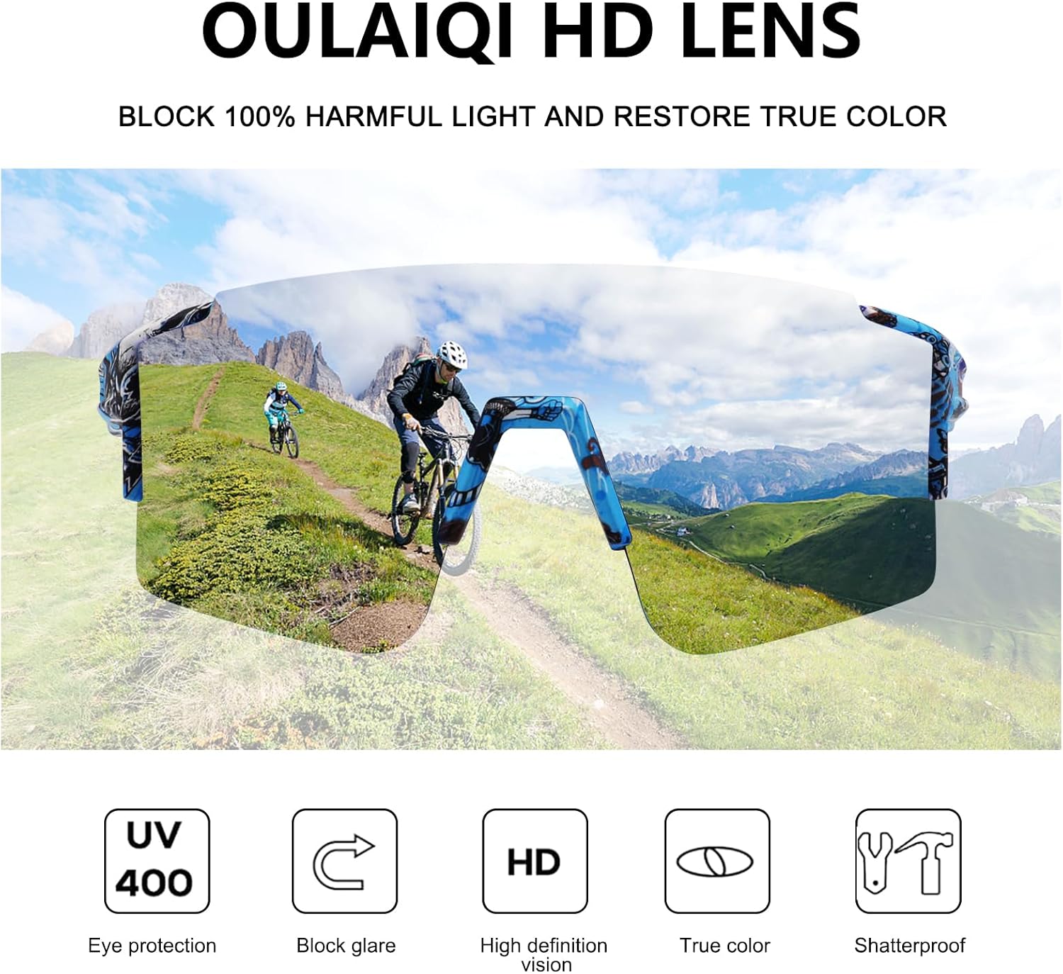 Gafas de sol polarizadas para ciclismo hombres y mujeres con 1 lente o 3 lentes intercambiables gafas de béisbol