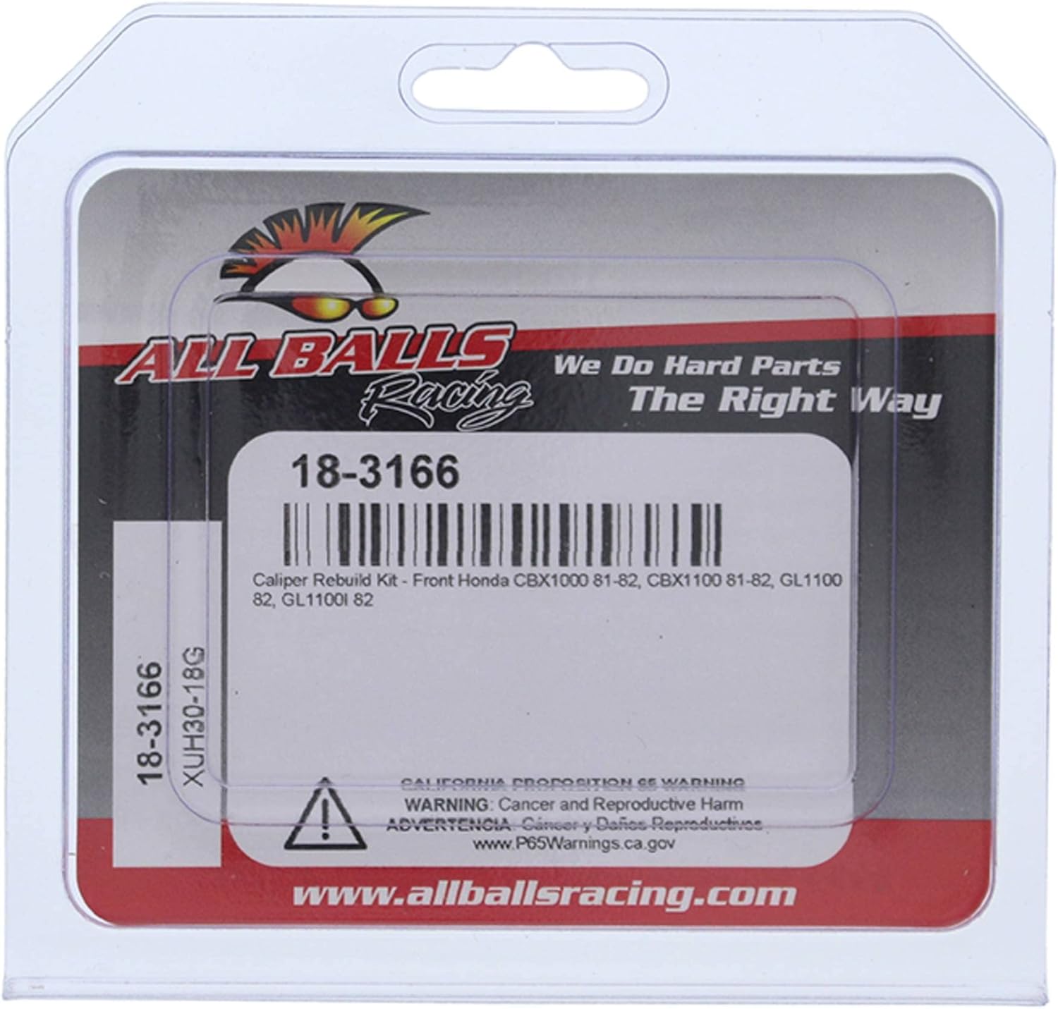 All Balls Racing Kit de reconstrucción de pinza delantera 18-3166 compatible conreemplazo para Honda CBX1000 1981-1982, CBX1100 1981-1982, GL1100