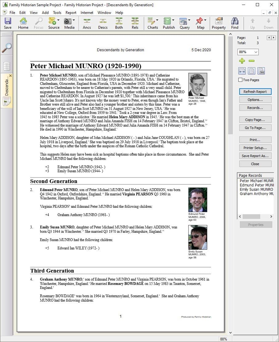 Family Historian 7 Genealogy and Family Tree Software (Windows)
