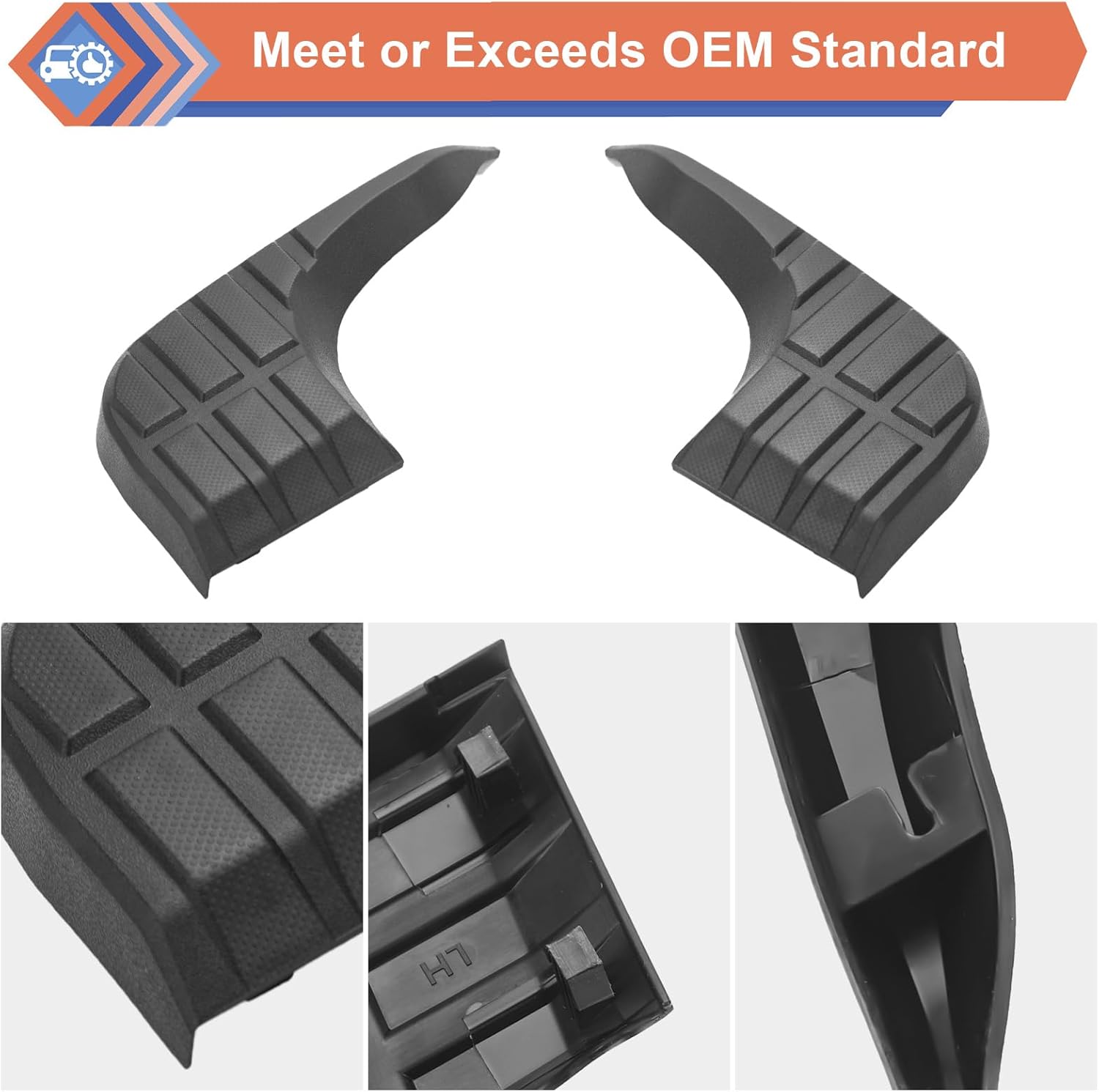 ZONFANT Protector de parachoques trasero, lado del pasajero y lado del conductor, compatible con Tundra 2014-2021 4.0L 4.6L 5.7L, repuesto