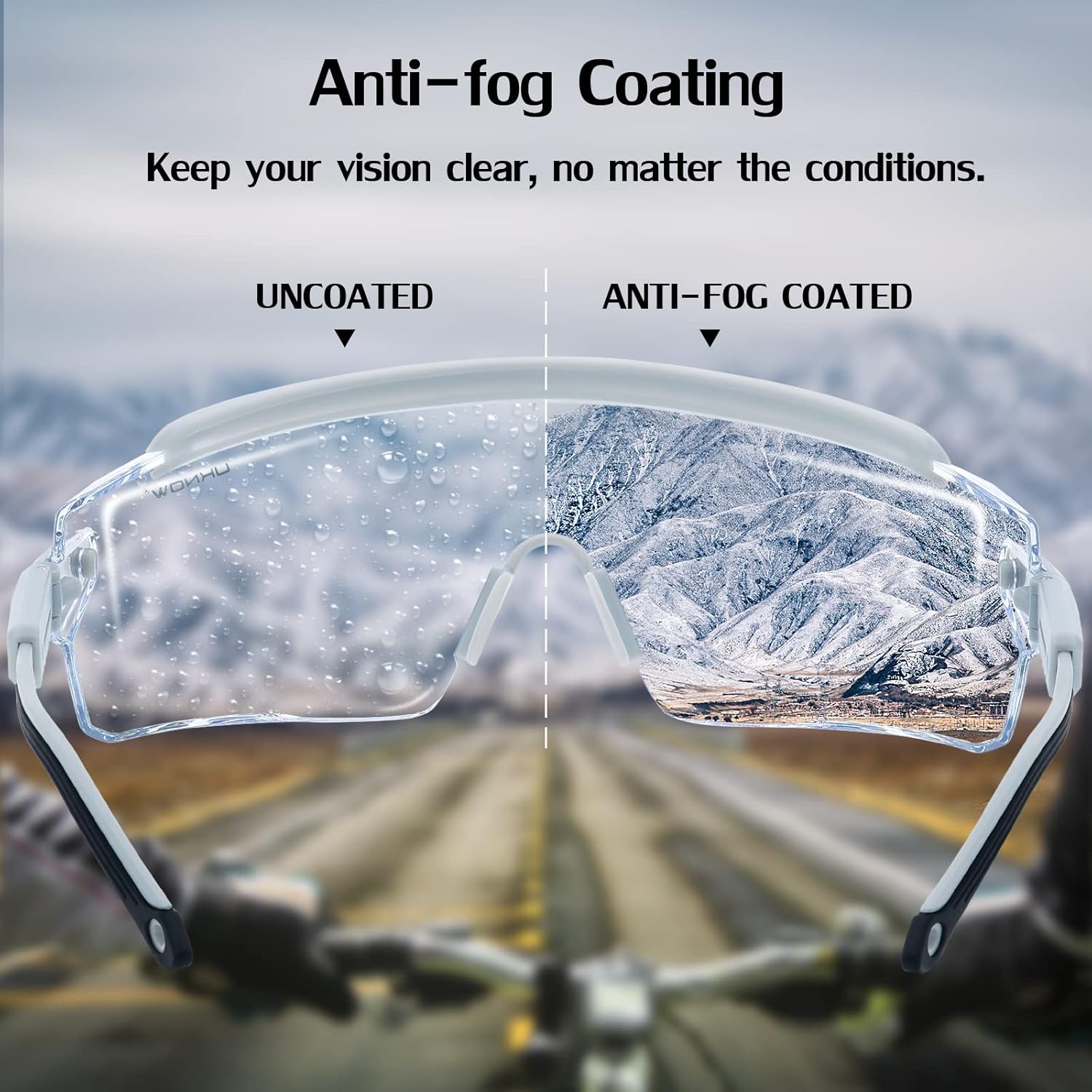 UKNOW Anteojos de seguridad sobre lentes, gafas de seguridad antivaho protección ocular envolvente, gafas protectoras ANSI Z87.1