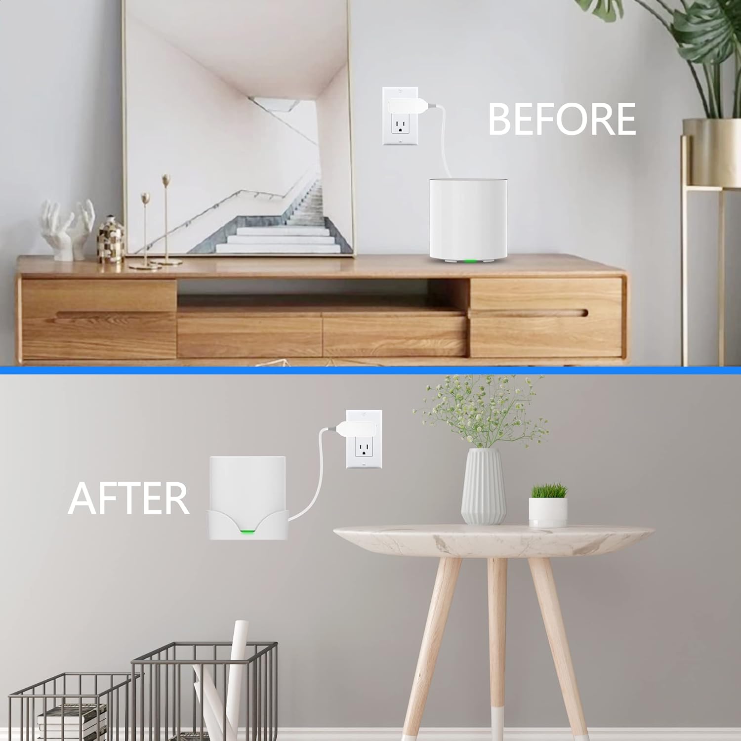 Soporte de pared para estante de enrutador Tp Link Deco X20 X50 X60 X55 Deco Mesh WiFi 6 Soporte de enrutador WiFi Soporte Soporte Estante
