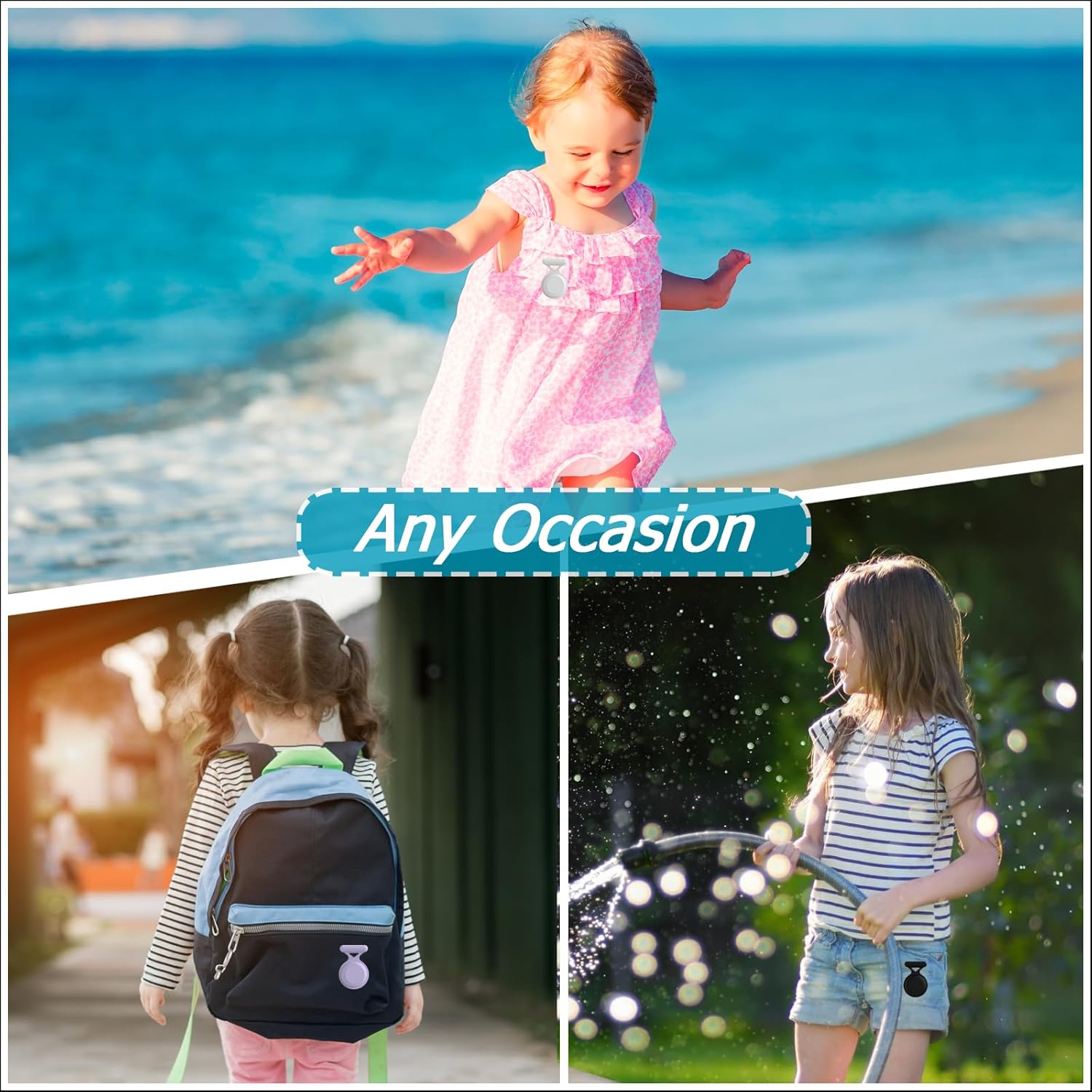Funda impermeable para Airtag para niños, compatible con Apple Airtag, funda de silicona para rastreador GPS oculto con broche de alfiler, funda