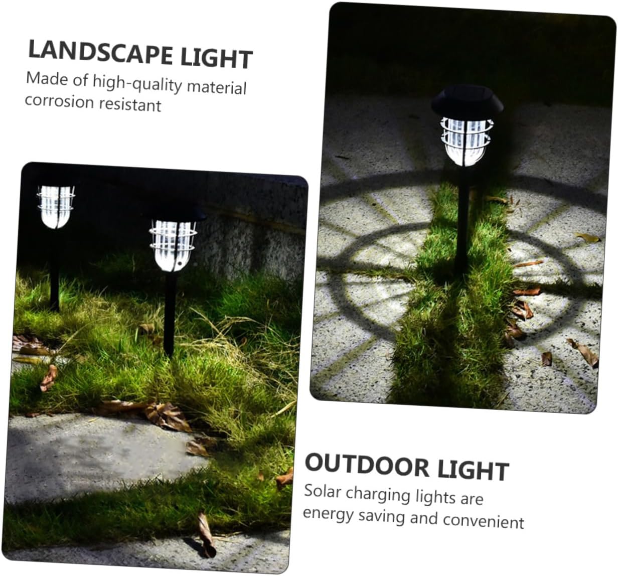 Angoily 1 unid luz solar de jardín luz solar antorcha luz pasarela cubierta lámpara entrada enchufe luz noche tierra inserción lámpara patio luces