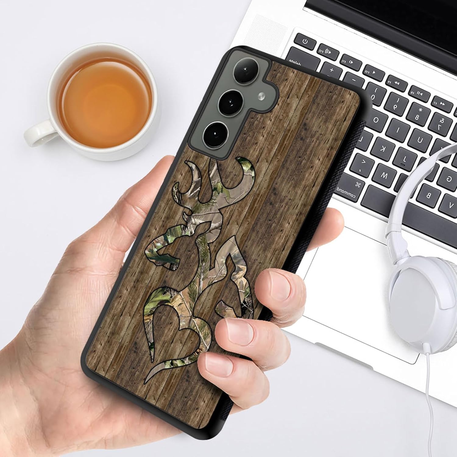 YiXinBB Funda compatible con Samsung Galaxy S24, funda de teléfono a prueba de polvo a prueba de golpes para Samsung Galaxy S24, diseño de camuflaje