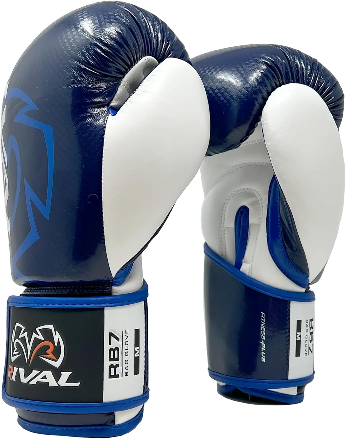 RIVAL Boxing RB7 Fitness Plus – Guantes de bolsa, sistema de correa Ergo y acolchado en capas de alta densidad para trabajo pesado en bolsas y