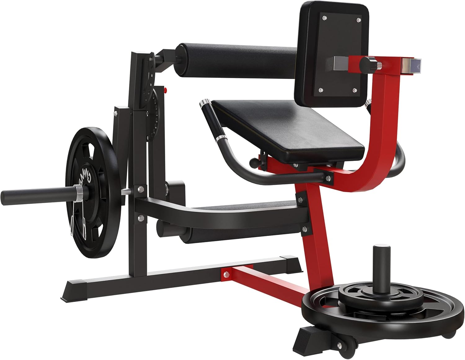 GMWD Máquina de extensión de piernas y rizo, máquina especial de piernas para la parte inferior del cuerpo, banco de ejercicio de piernas ajustable