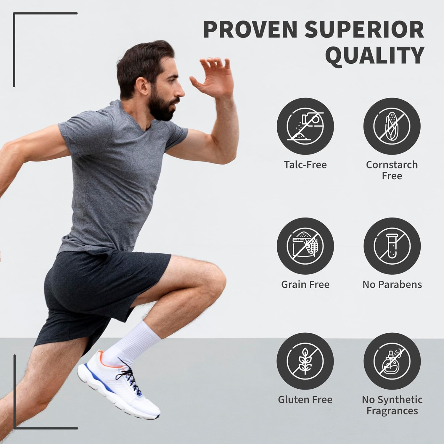 All Natural – Polvo antirozaduras para hombre, polvo de arcilla de bentonita de calcio minado profundo, cuerpo, ingle, brazo, pie, polvo