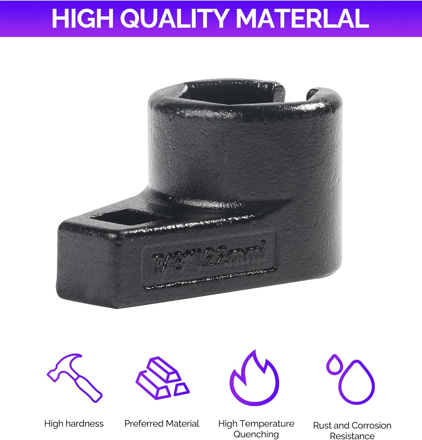 Toma de sensor de oxígeno, accesorios de automóvil, enchufe universal de sensor de oxígeno de perfil bajo, unidad de 38 pulgadas por 78 pulgadas,