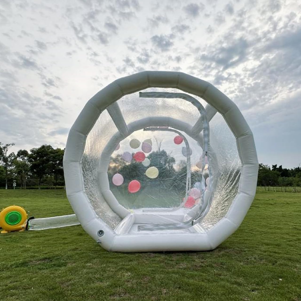 Casa inflable de burbujas transparente para exteriores, fiesta de niños, casa de burbujas, cúpula de cristal con soplador y bomba de aire para