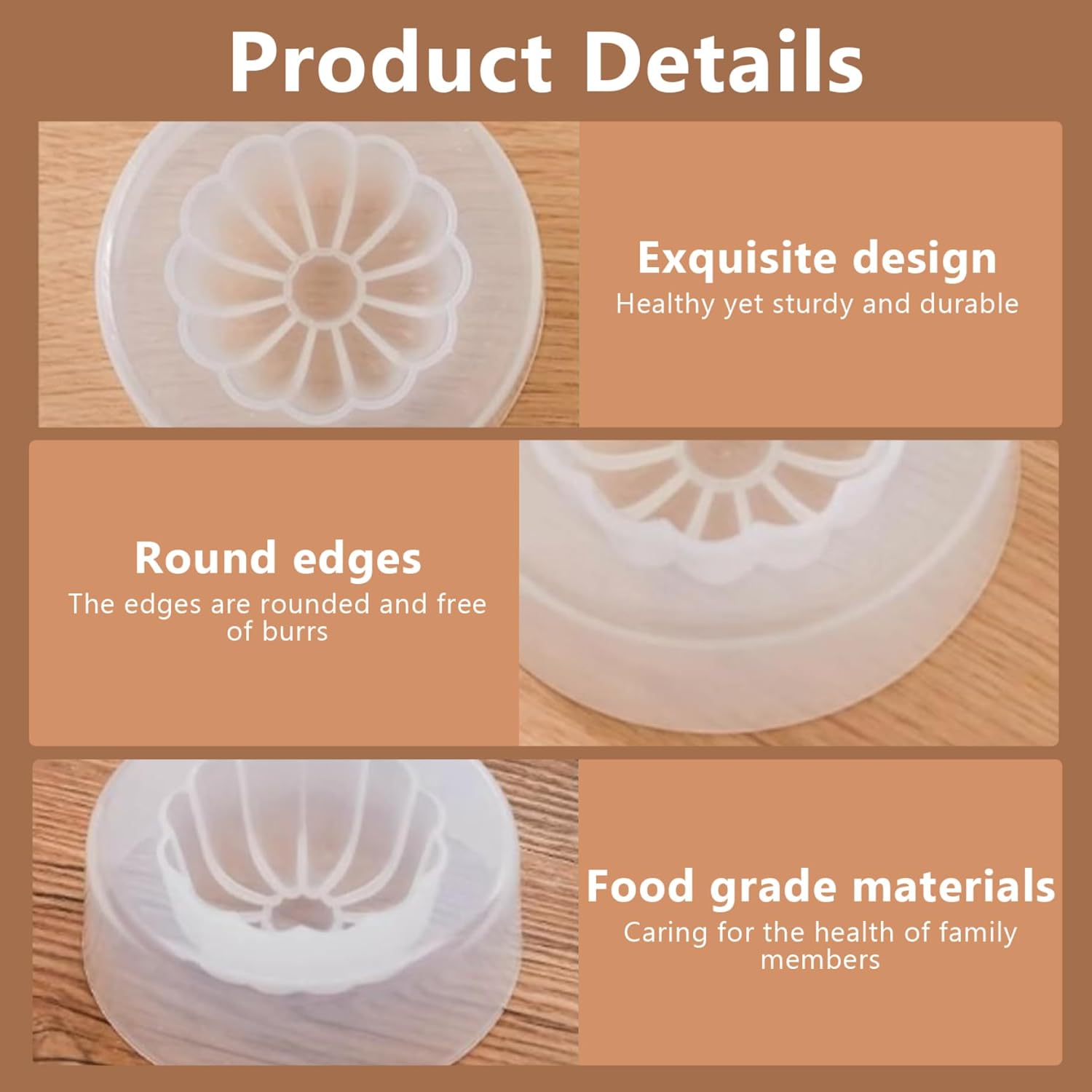 10 piezas de Baozi hechas a mano, estilo chino, antiadherente, relleno al vapor, molde para hacer bollos hechos a mano para hacer bollos para el