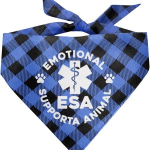 Bandana de apoyo emocional para perros, bandana para perro, bufanda a cuadros para mascotas, accesorios para bufanda para perros para mascotas, Bandana de apoyo emocional para perros, bandana para perro, bufanda a cuadros para mascotas, accesorios para bufanda para perros para mascotas,