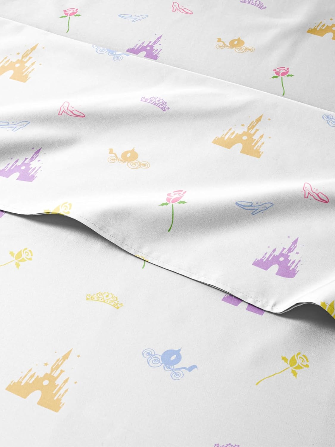 Juego de sábanas de princesas para niñas, tamaño individual, sábanas divertidas para camas individuales, sábanas femeninas para niñas pequeñas y