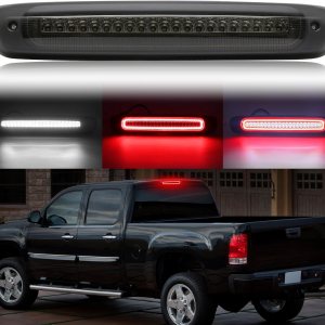 Tercera luz de freno LED compatible con Silverado Sierra 2007-2013 1500 2500 3500 1500HD 2500HD 3500HD 3 luz de freno, luz de freno central trasera, Tercera luz de freno LED compatible con Silverado Sierra 2007-2013 1500 2500 3500 1500HD 2500HD 3500HD 3 luz de freno, luz de freno central trasera,