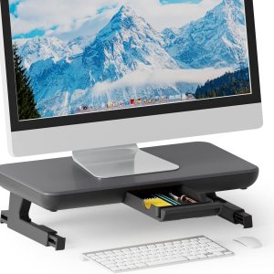 OImaster Soporte elevador para monitor, altura ajustable, soporte para monitor de computadora con soporte de pantalla de computadora de OImaster Soporte elevador para monitor, altura ajustable, soporte para monitor de computadora con soporte de pantalla de computadora de