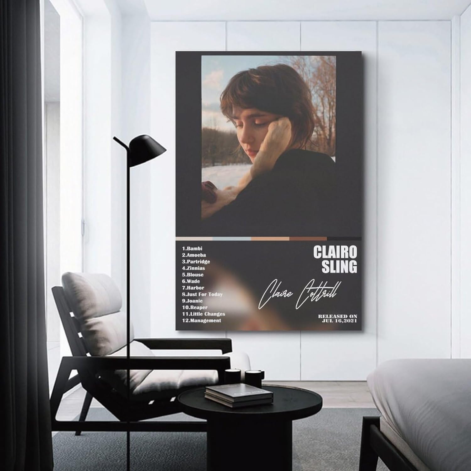 CHYCYGDH Clairo – Póster de álbum de música de firma, póster de decoración artística, pintura estética, arte de pared, lienzo para decoración de