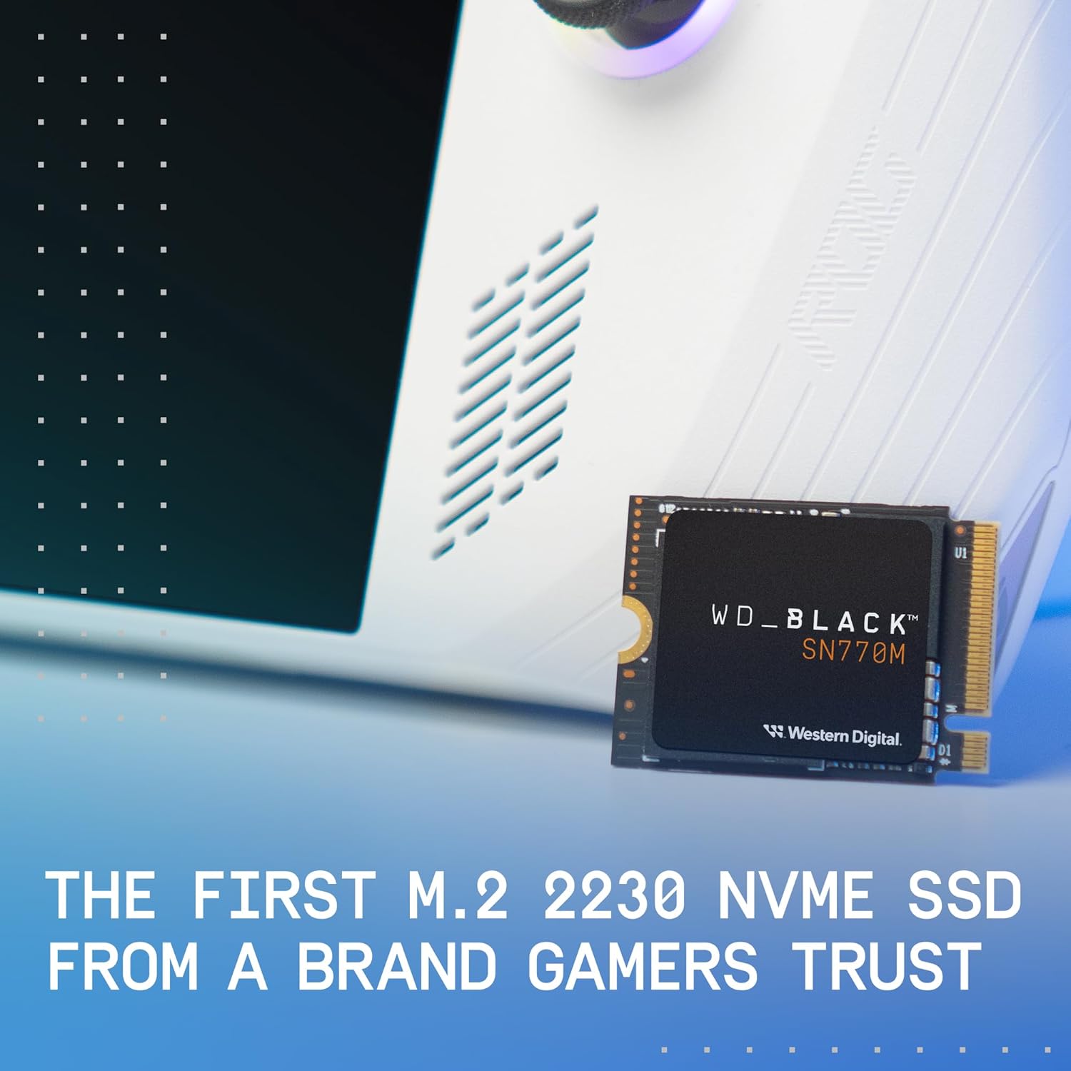 WD_BLACK SSD NVMe SN770M M.2 2230 de 500 GB para dispositivos de juego de mano, velocidades de hasta 5,150 MBs, TLC 3D NAND, ideal para Steam Deck y