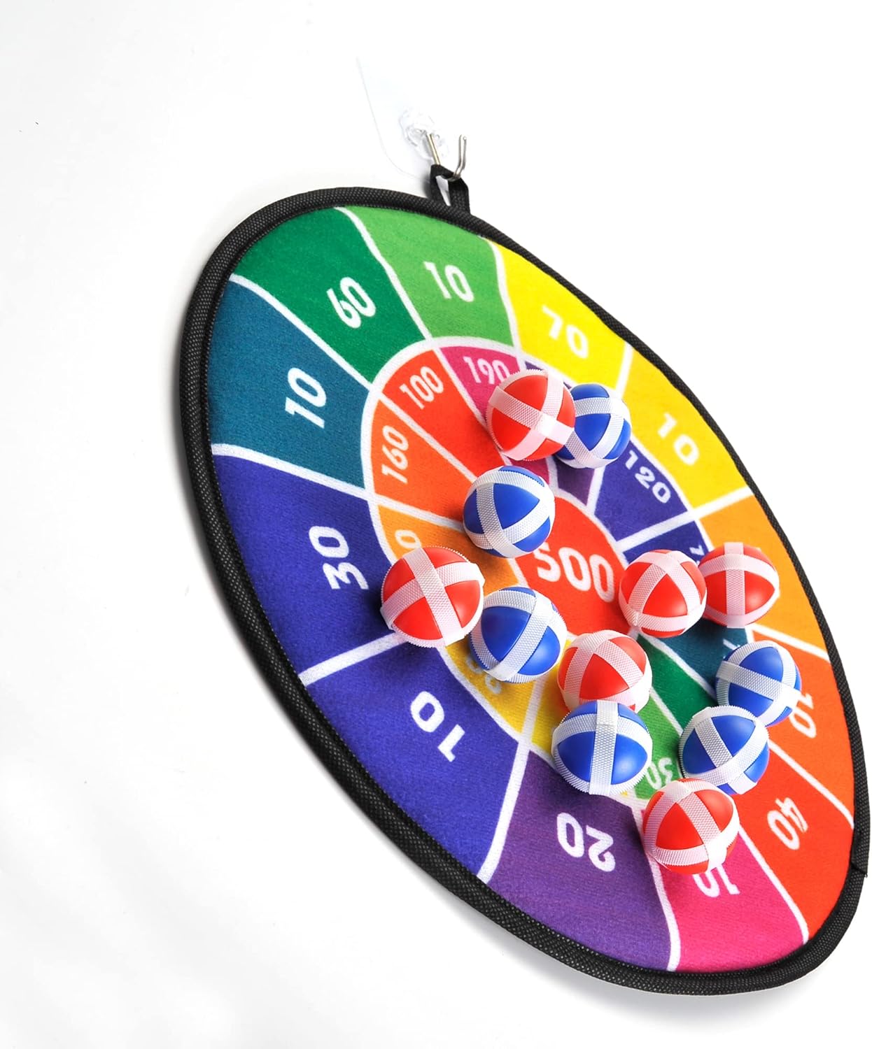 PowerTRC Juego de mesa de dardos para niños con 12 bolas adhesivas  Actividad de juego al aire libre e interior  Ideal para regalos de cumpleaños