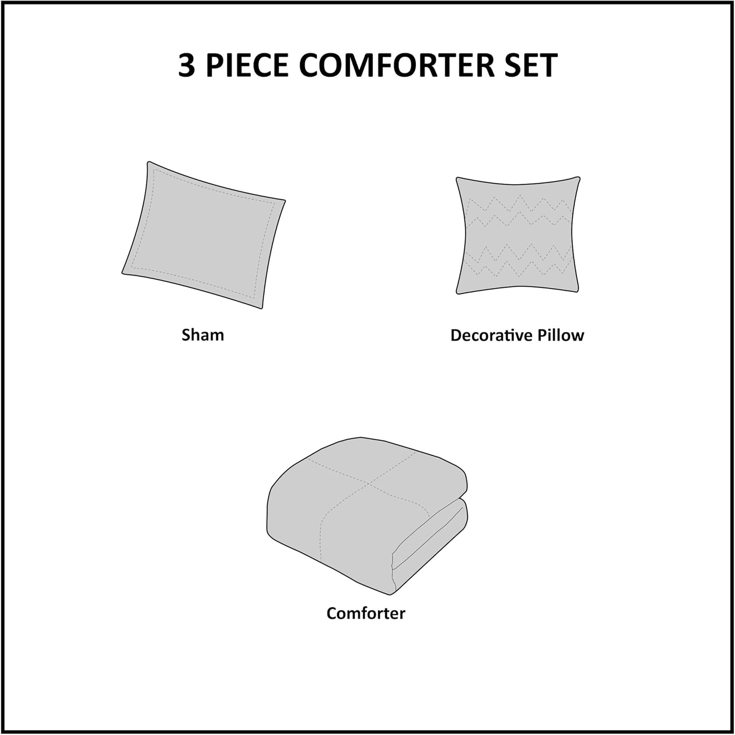 Mi Zone Acogedor juego de edredón con diseño de cuadros estilo de vida de cabaña para todas las estaciones, fundas de cama a juego, almohada