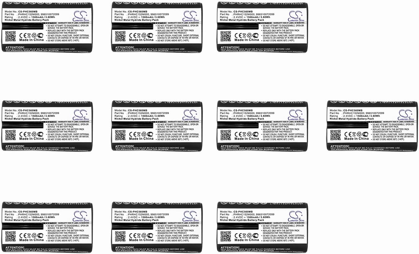 Paquete de 10 baterías XSP para Philips Avent SCD72086 Avent SCD73086 Avent SCD56010 SCD570-H Avent CD57010 PN PHRHC152M000 996510072099 (1500 mAh)