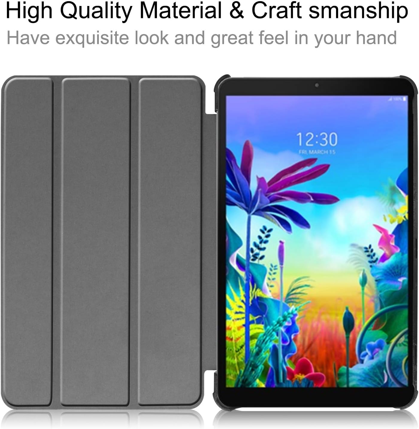 Funda para LG G Pad 5 10.1, funda inteligente con soporte triple y soporte delgado y ligero para LG G Pad 5 10.1 pulgadas Tablet 2019, modelo