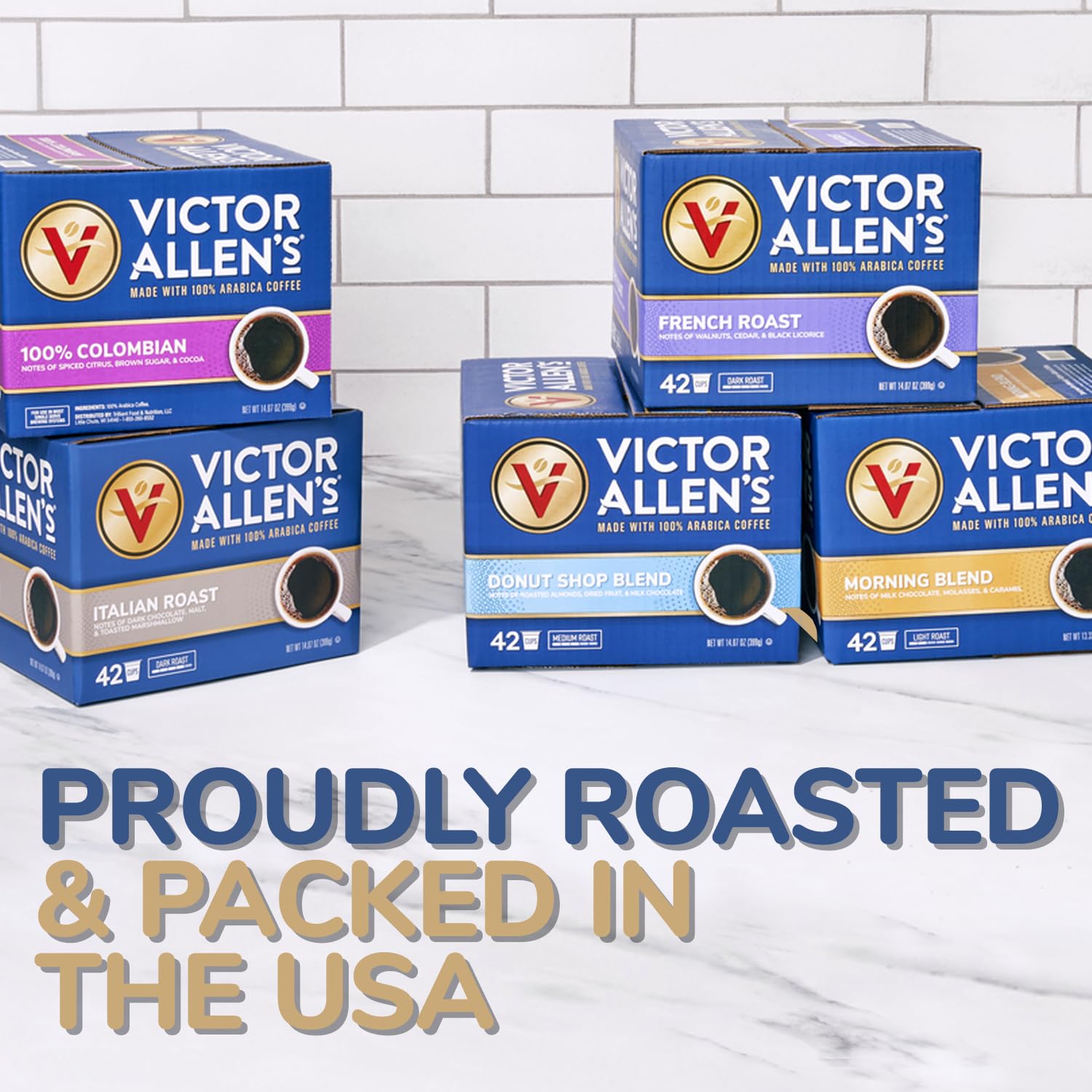Victor Allen’s Coffee Mezcla de capuchino con sabor a vainilla francesa, 12 unidades, cápsulas de café de una sola porción para cafeteras Keurig