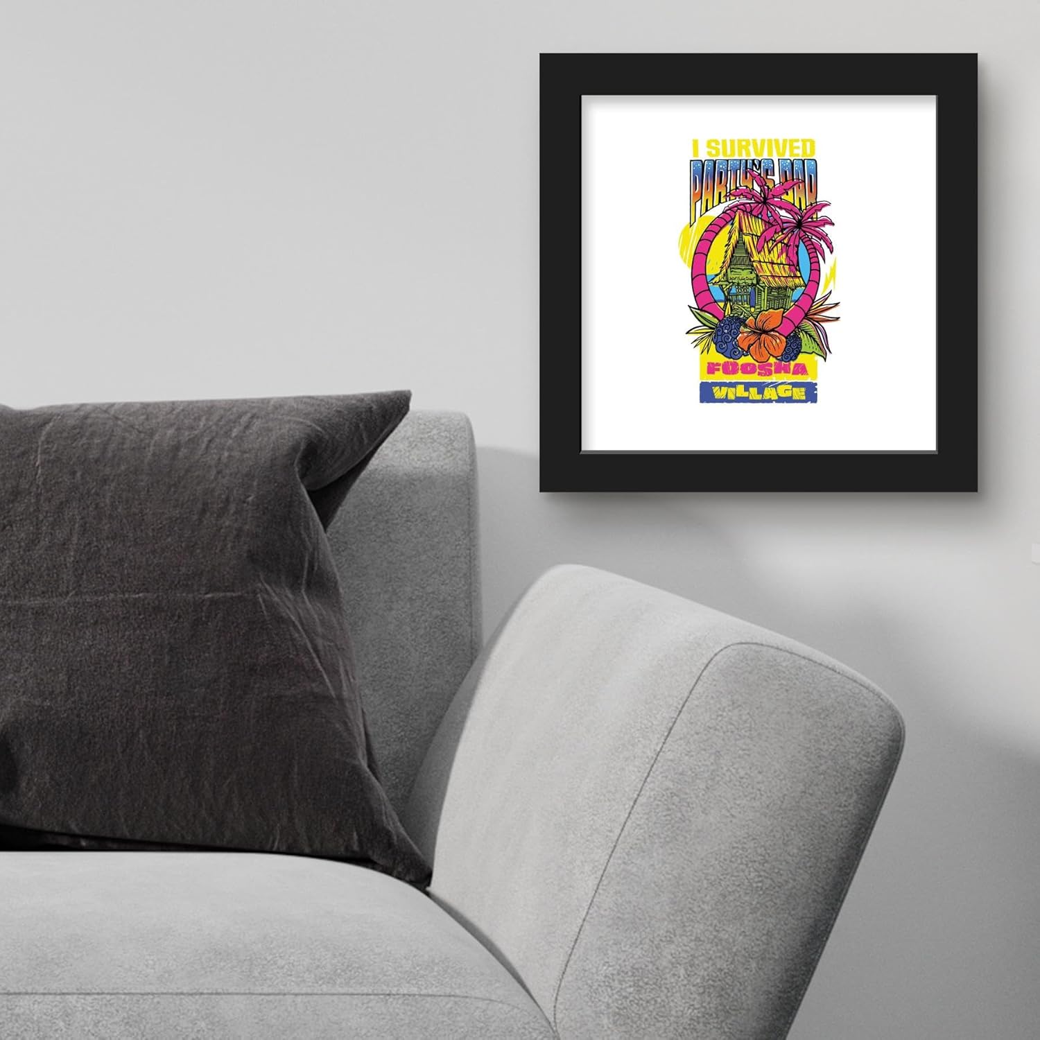 Trends International Gallery Pops Netflix One Piece – Póster de pared con texto en inglés “I Survived Party’s Bar Foosha Village, 12.00 x 12.00