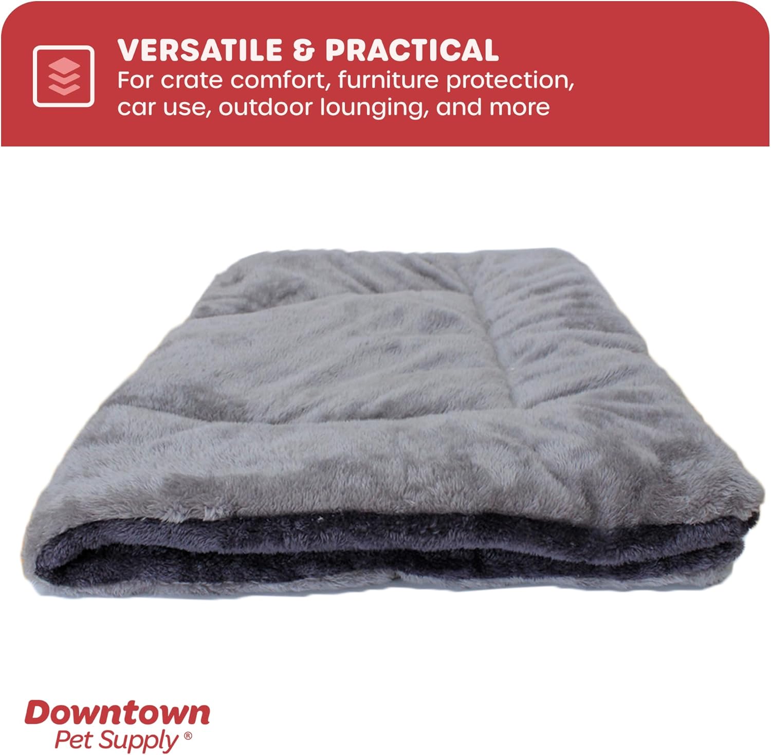 Downtown Pet Supply – Alfombrilla de comodidad para jaulas de perreras, almohadilla para siestas (azul, rojo, granate, verde, bronceado, avena,