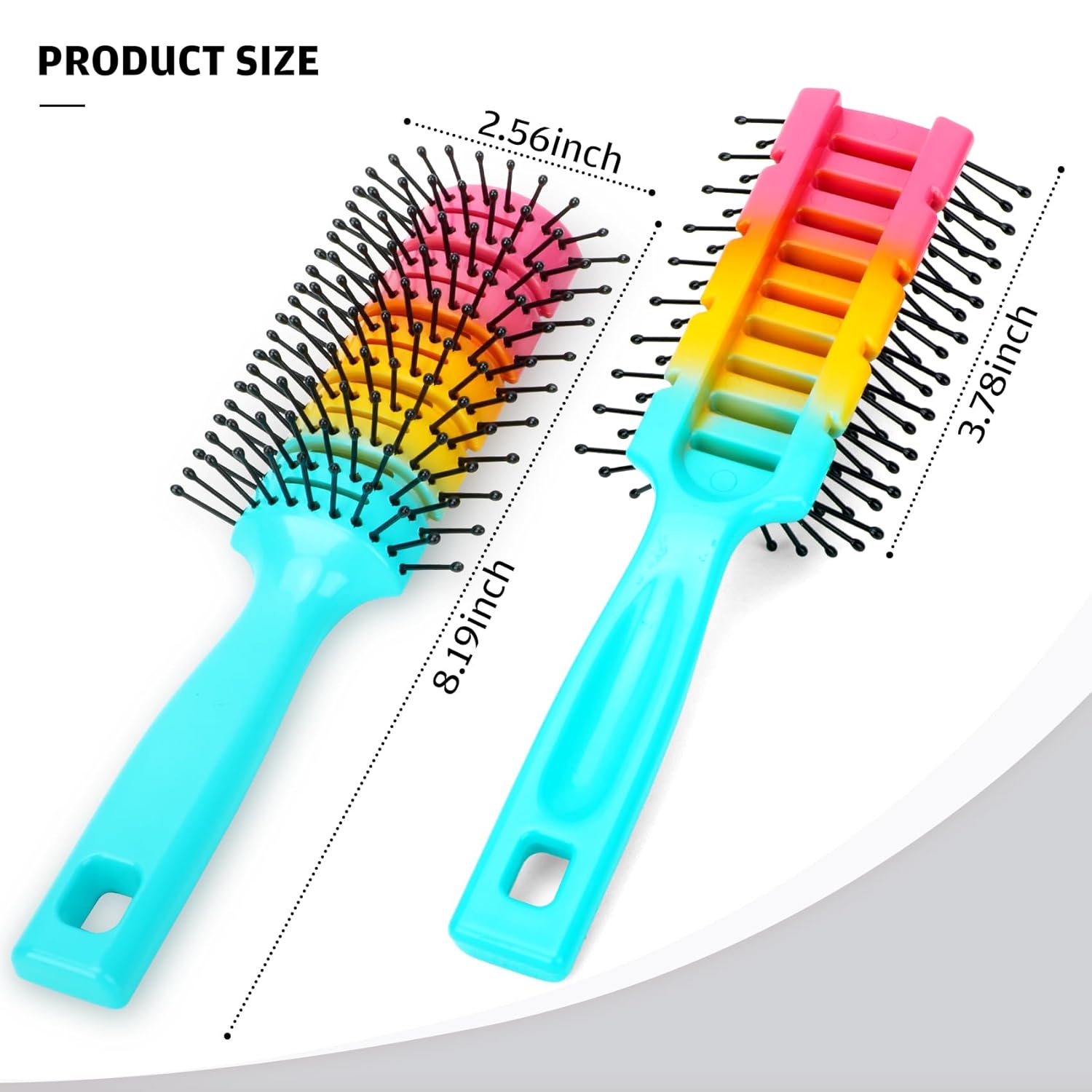 Cepillo de pelo de ventilación de 11 filas, cepillo ventilado para hombres y mujeres, cepillo desenredante para secar rápidamente, cepillo ventilado