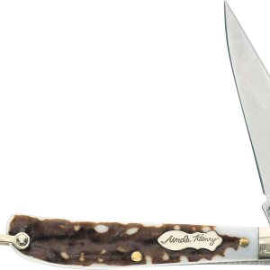 Uncle Henry Next Gen Staglon 12UH Roadie Cuchillo plegable de 5.1 pulgadas con hoja de acero inoxidable de 2.2 pulgadas y mango de estaglón para Uncle Henry Next Gen Staglon 12UH Roadie Cuchillo plegable de 5.1 pulgadas con hoja de acero inoxidable de 2.2 pulgadas y mango de estaglón para