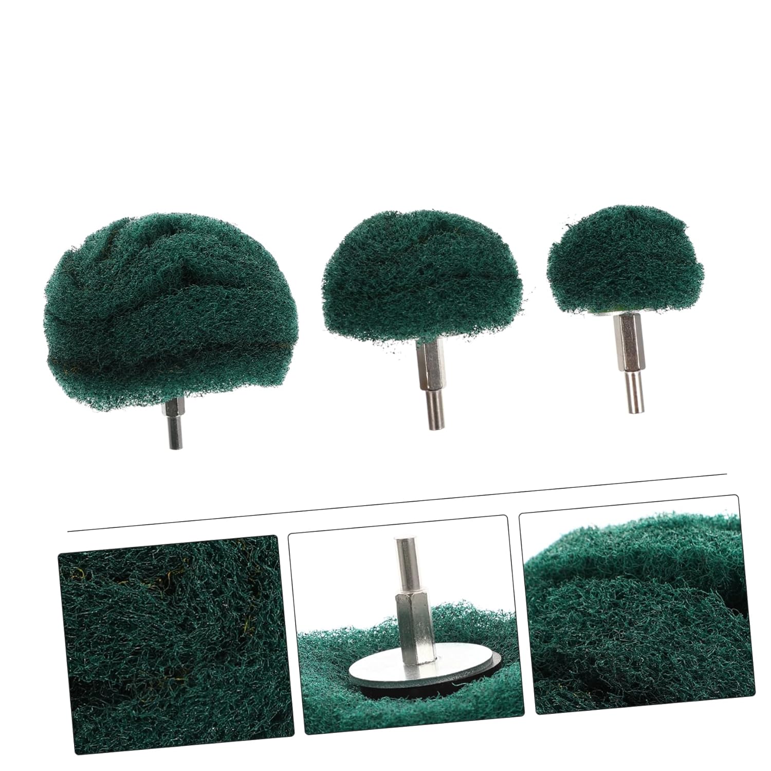 EXCEART 3 unids en forma de hongo rueda pulidora pulidora rueda fregado almohadilla de lijado cabeza abrasiva molienda abrasiva