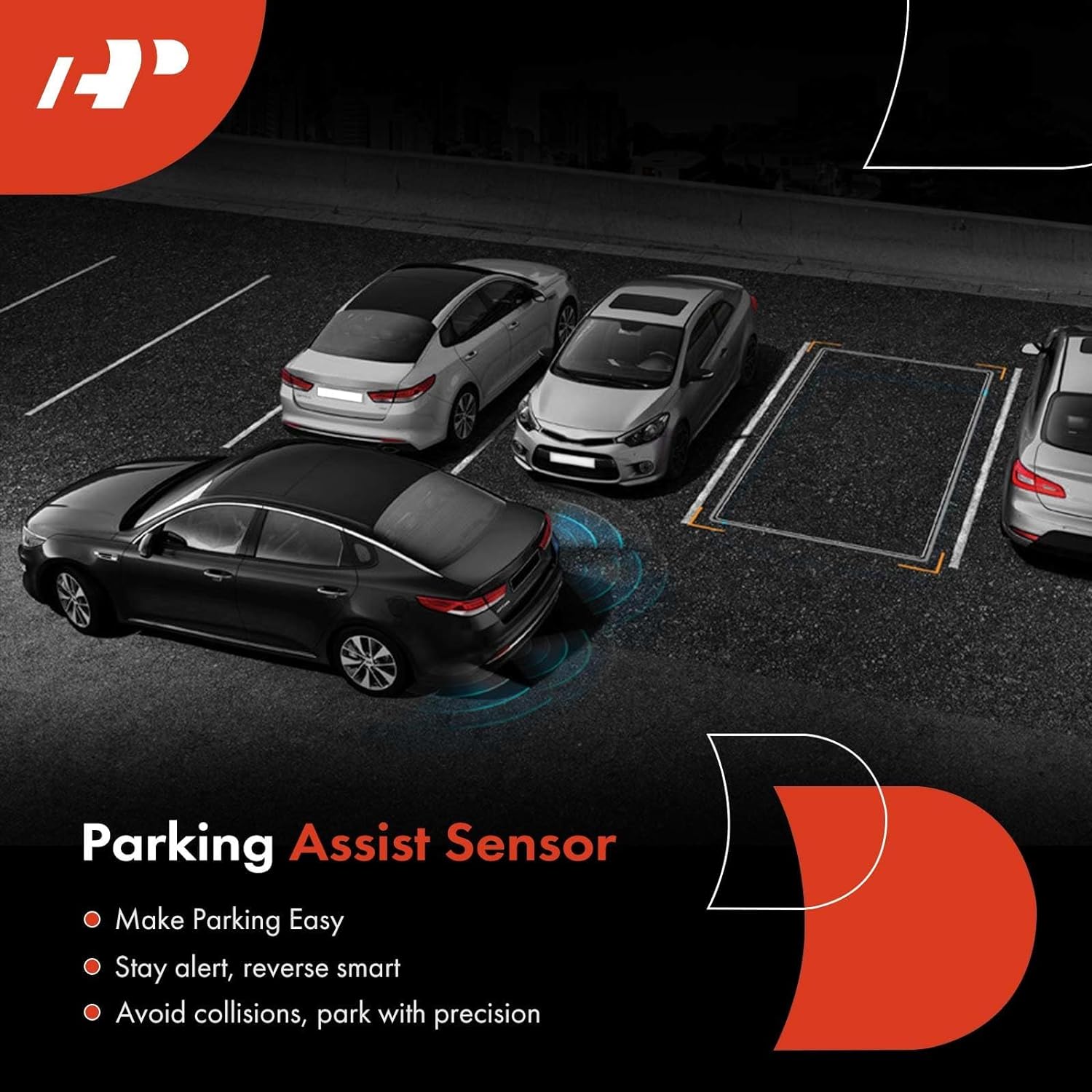 A-Premium Sensor de asistencia de estacionamiento de respaldo exterior delantero compatible con modelos seleccionados de Mercedes-Benz – C300,