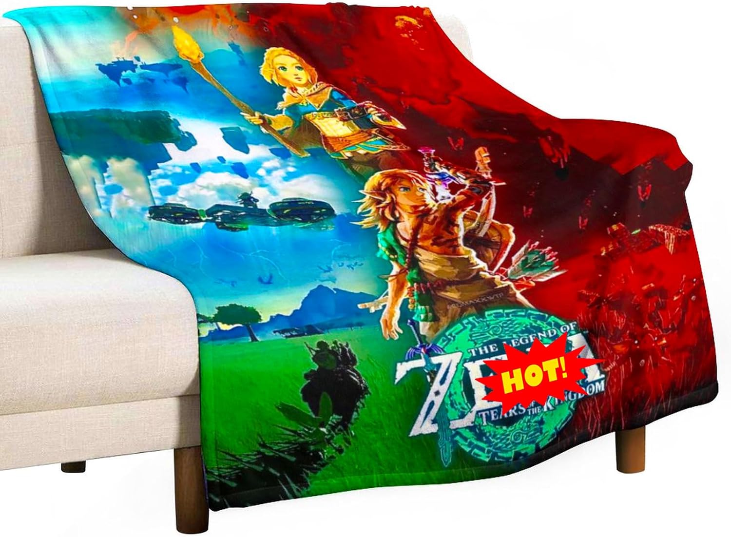 Kingdom Tears – Mantas para jóvenes y adultos, manta de franela cálida para ropa de cama de 40 x 50 pulgadas