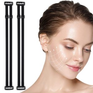 4 correas de parche de estiramiento facial reutilizables con horquilla 4 correas de parche de estiramiento facial reutilizables con horquilla