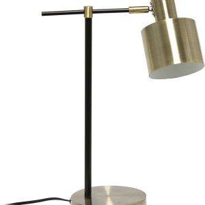 Simple Designs LT2074-ABS Lámpara de mesa de metal, latón antiguo Simple Designs LT2074-ABS Lámpara de mesa de metal, latón antiguo