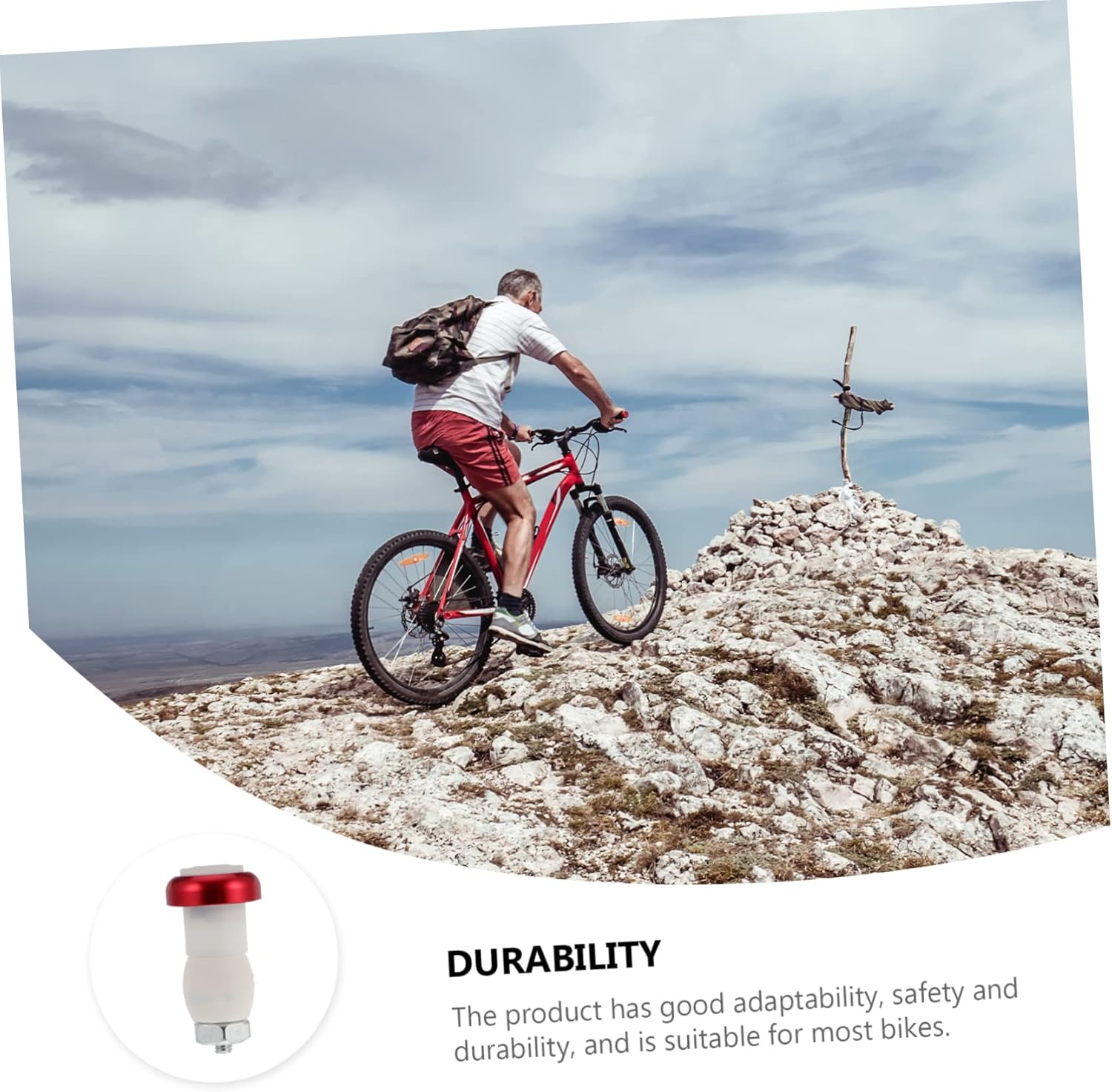 YARNOW 4 luces para manillar de bicicleta, luz de giro de seguridad, luz de giro para manillar de bicicleta, luz de señal de giro para bicicleta,