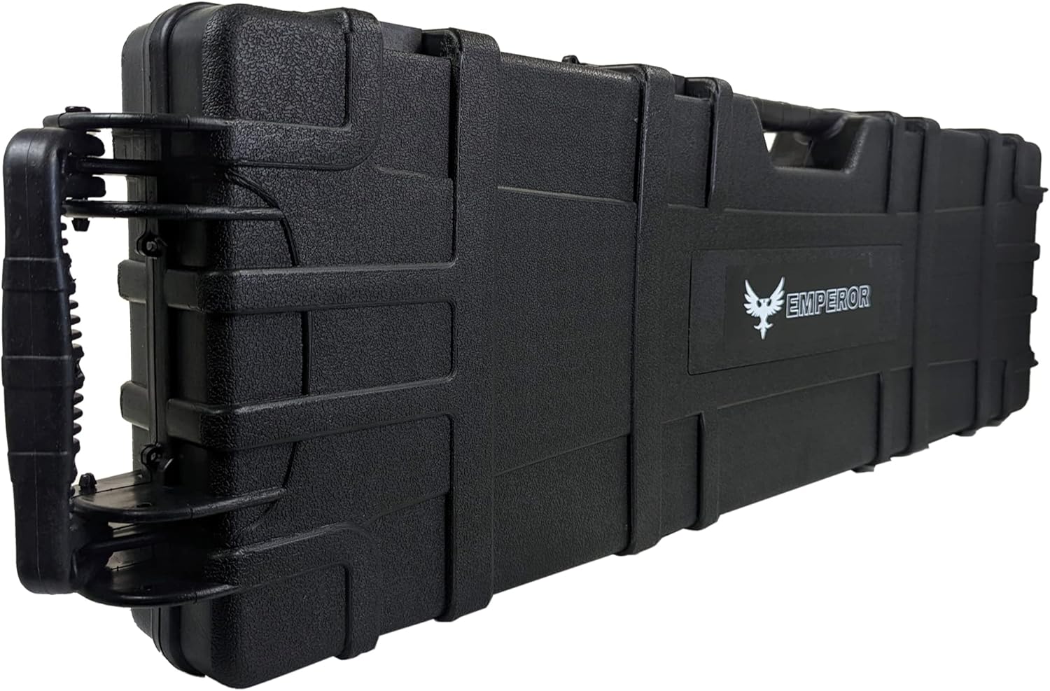 My Holster 38.5 “Hard Rifle Gun Case, Caja de almacenamiento larga con bloqueo, estuche de viaje de plástico, equipaje protector con inserto de