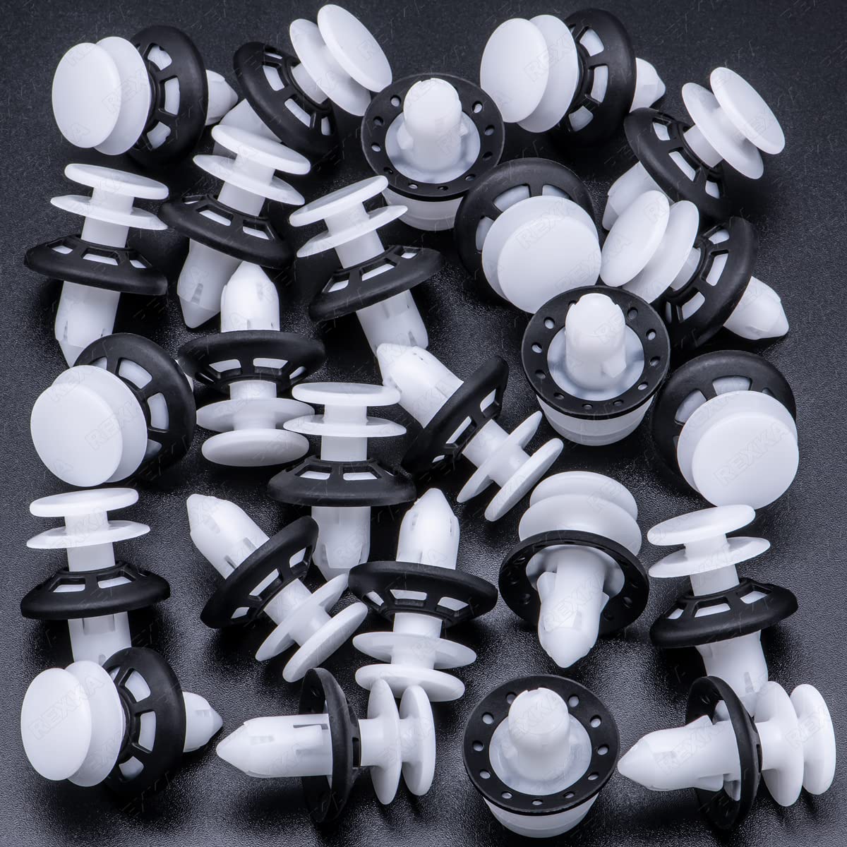 Rexka 25 clips de retención para panel de puerta 6509673AA para Jeep Dodge Ram Chrysler 200, Challenger, Cherokee, Durango, Grand Cherokee, Grand