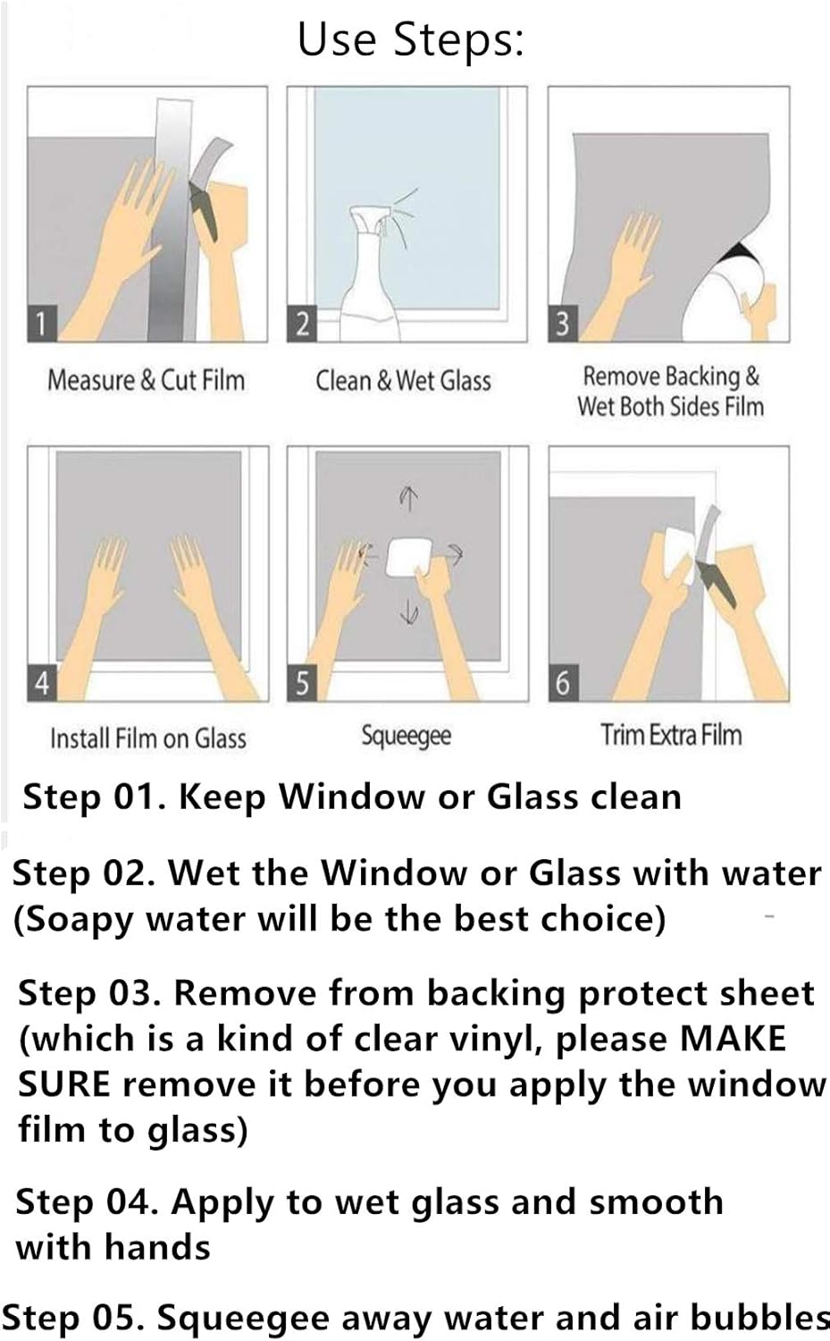 Película de privacidad para ventana, esmerilada, con bloqueo UV, lindo gato, perro, película decorativa de vidrio, calcomanías de ventana para el