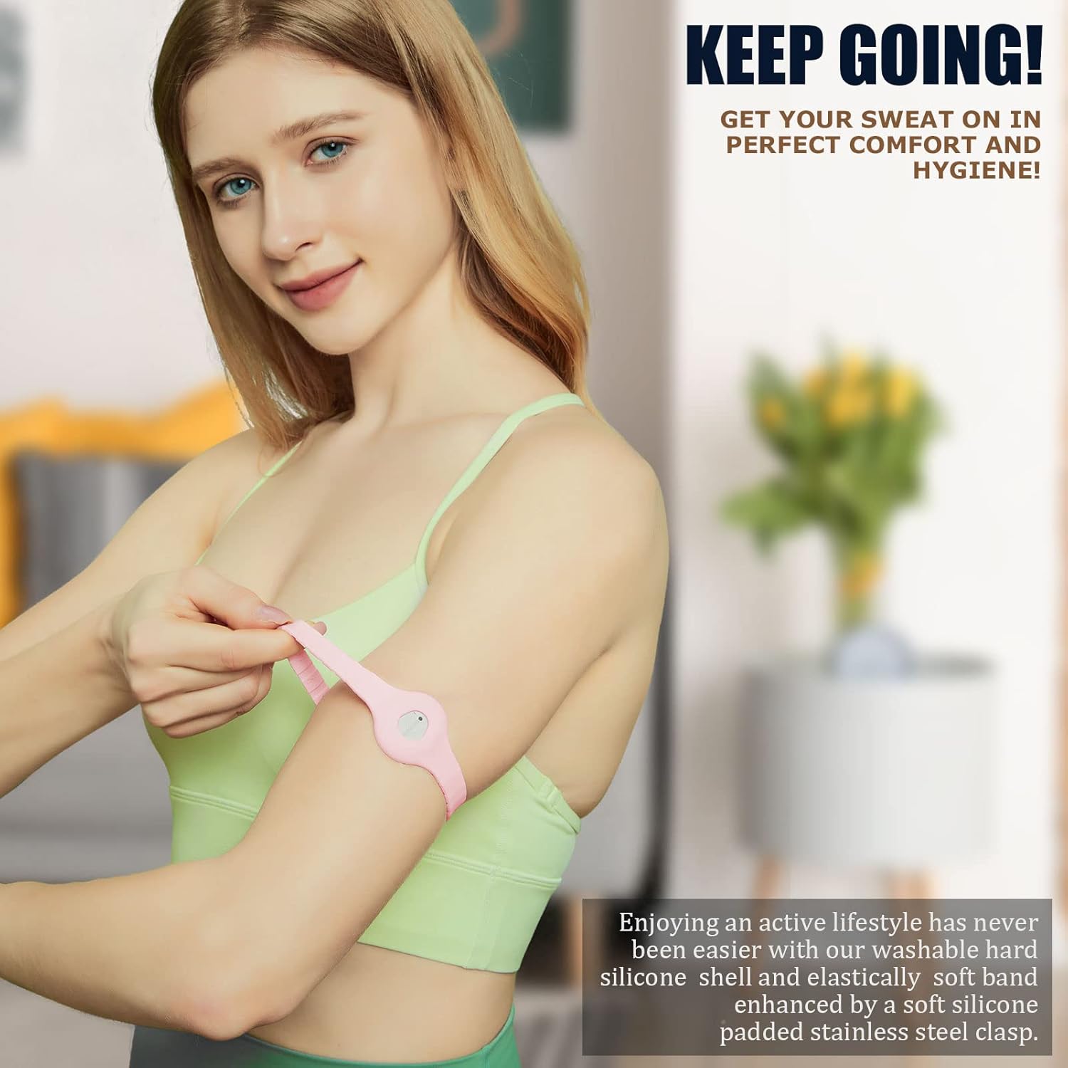 Divoti CGM – Brazalete con cubierta de sensor de glucosa continua compatible con Dexcom G7, ajuste de ajuste a ajuste, verde menta