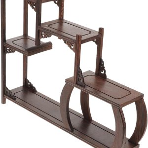 STAHAD Soporte de exhibición de esquina Curio Armarios Art Retro Wall Shelf Corner Display Shelf Armario Estante Estante Estante para Gabinete Curio STAHAD Soporte de exhibición de esquina Curio Armarios Art Retro Wall Shelf Corner Display Shelf Armario Estante Estante Estante para Gabinete Curio