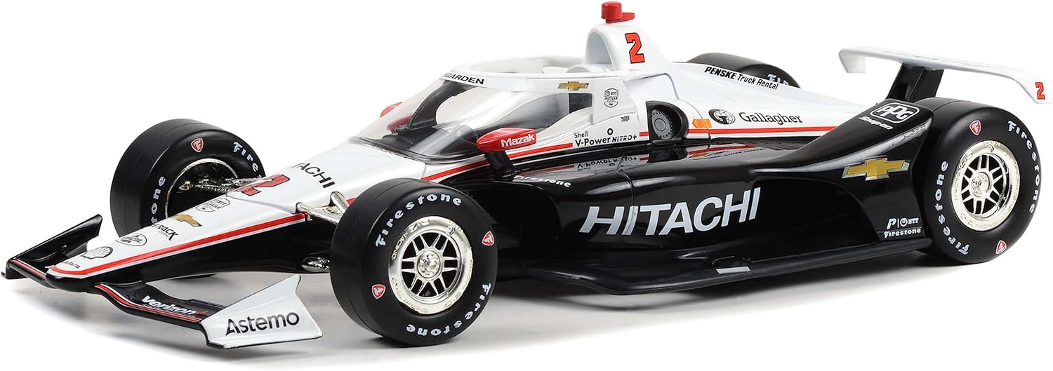 Dallara IndyCar #2 Josef Newgarden Hitachi Team Penske NTT IndyCar Series (2023) 118 Modelo de automóvil fundido a presión por Greenlight 11217